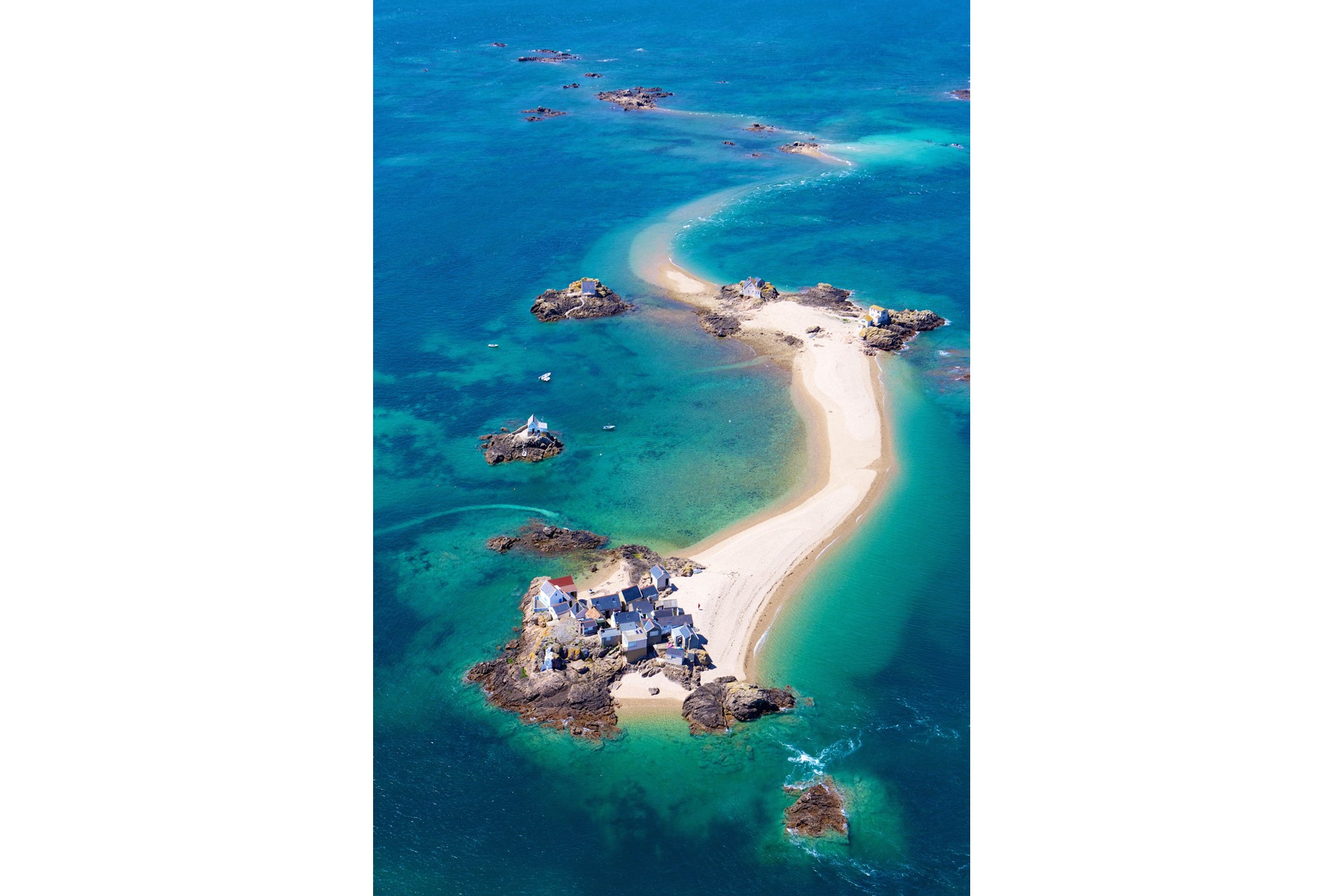 Aerial View of Les Ecrehous Reef