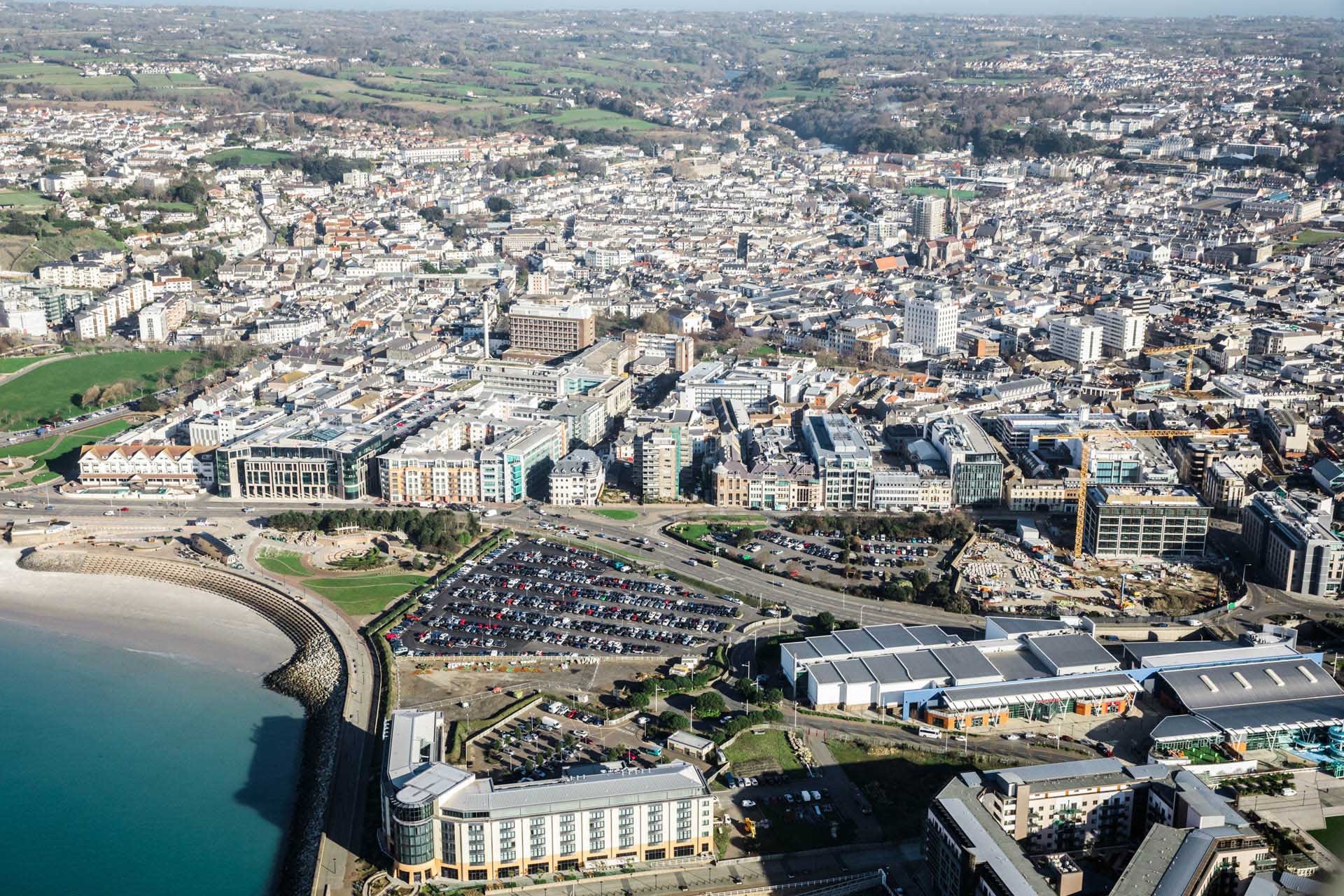 Aerial View of St Helier