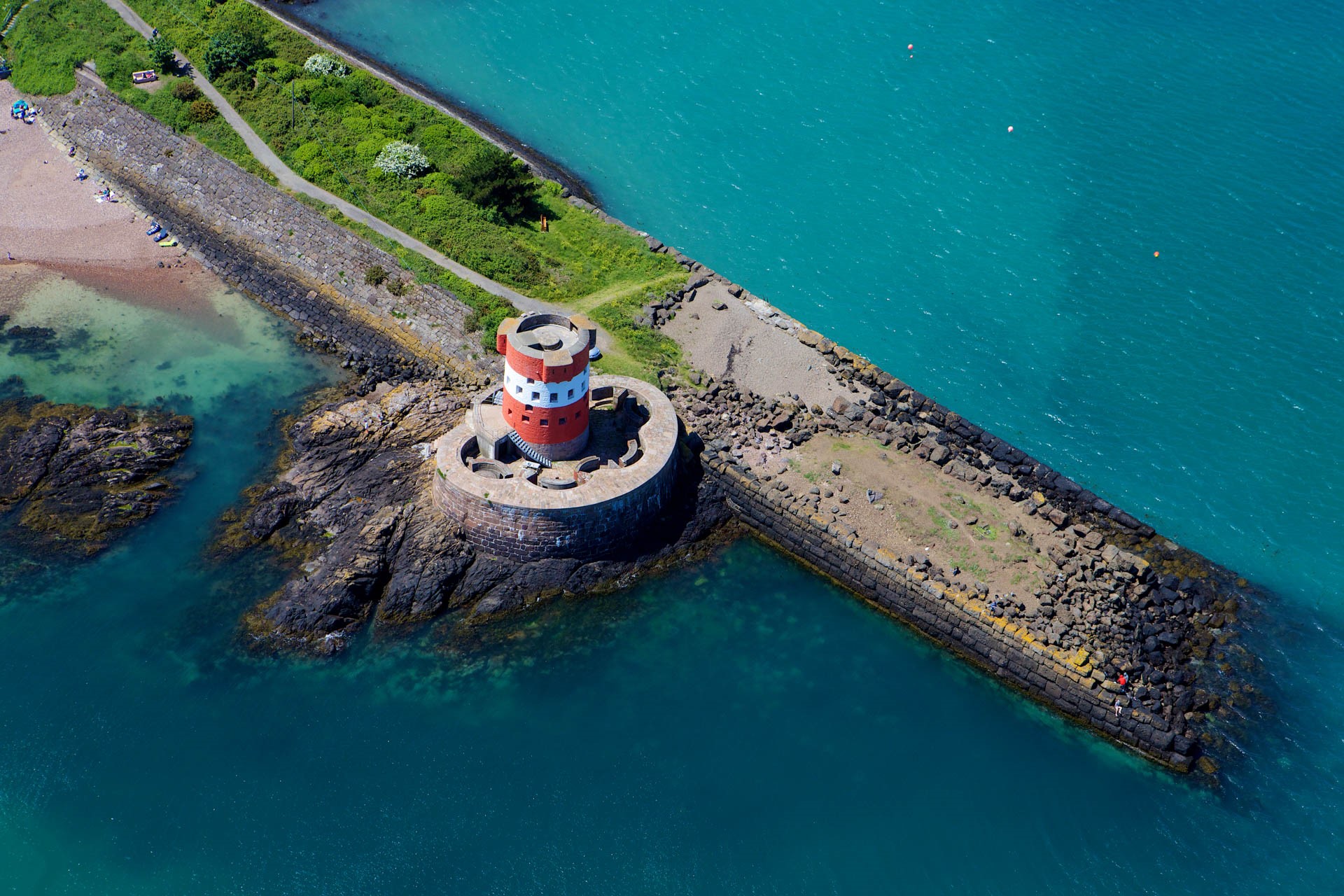Aerial View of Archirondel Tower