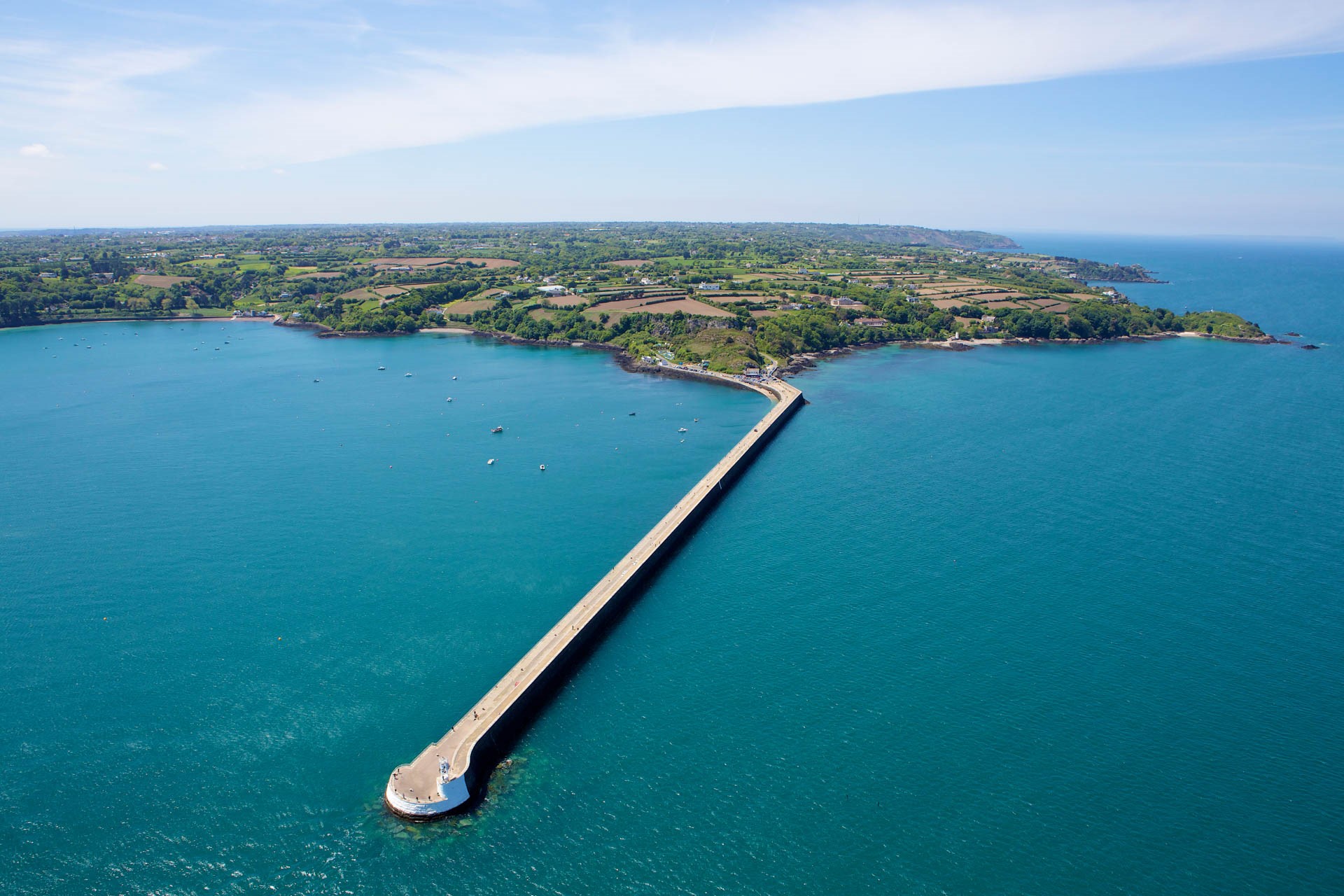 Aerial View of St Catherine's Breakwater